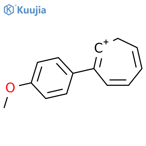 Cycloheptatrienylium, (4-methoxyphenyl)- structure