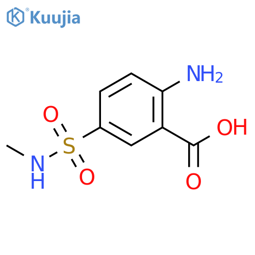 Benzoic acid,2-amino-5-[(methylamino)sulfonyl]- structure