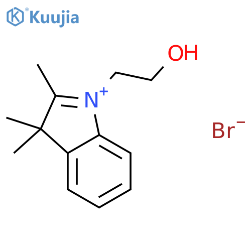 1-(2-Hydroxyethyl)-2,3,3-trimethyl-3H-indol-1-ium bromide structure