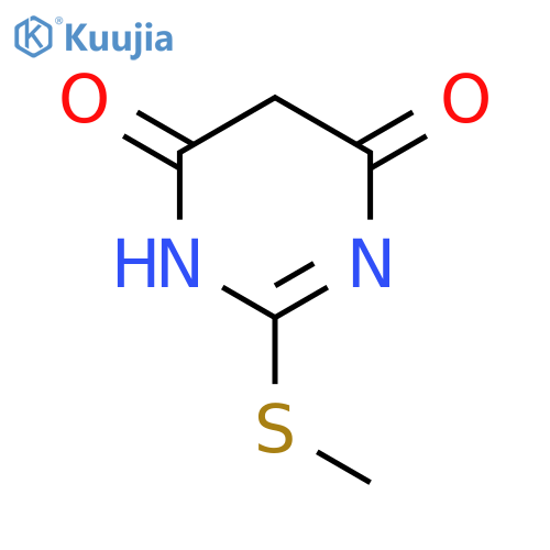 2-(Methylthio)pyrimidine-4,6(1H,5H)-dione structure