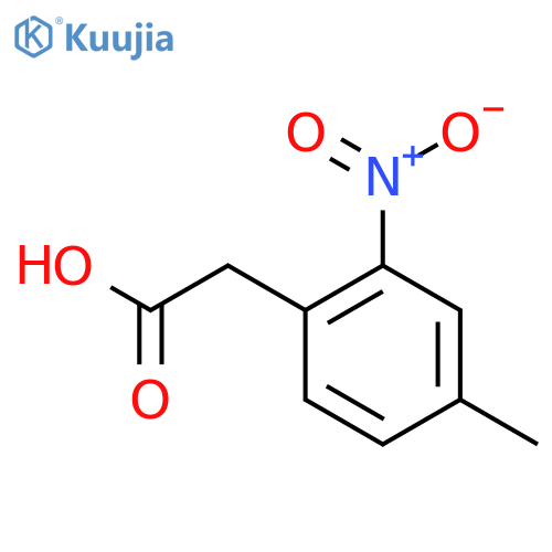 2-(4-Methyl-2-nitrophenyl)acetic acid structure
