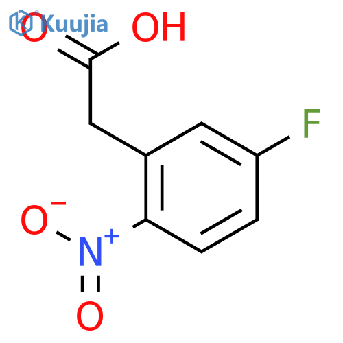 5-Fluoro-2-nitrophenylacetic acid structure