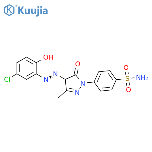 Benzenesulfonamide,4-[4-[(5-chloro-2-hydroxyphenyl)azo]-4,5-dihydro-3-methyl-5-oxo-1H-pyrazol-1-yl]- structure