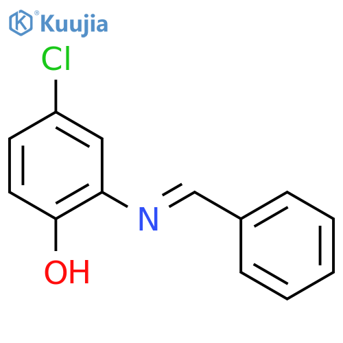 Phenol,4-chloro-2-[(phenylmethylene)amino]- structure