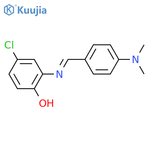 Phenol,4-chloro-2-[[[4-(dimethylamino)phenyl]methylene]amino]- structure