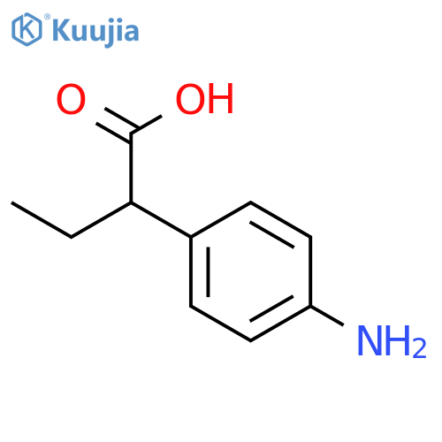2-(4-Aminophenyl)butanoic acid structure