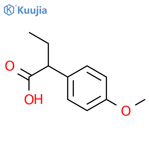 2-(4-methoxyphenyl)butanoic acid structure
