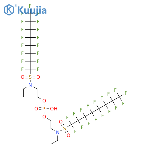 N-Ethyl-N-(2-hydroxyethyl)perfluorooctanesulfonamide Phosphate Diester structure