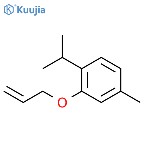 Benzene, 4-methyl-1-(1-methylethyl)-2-(2-propenyloxy)- structure