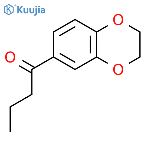 1-(2,3-dihydro-1,4-benzodioxin-6-yl)-1-butanone structure