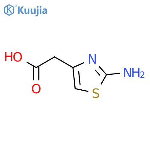 2-(2-amino-1,3-thiazol-4-yl)acetic acid structure