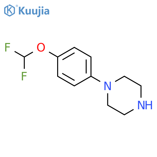 1-4-(difluoromethoxy)phenylpiperazine structure