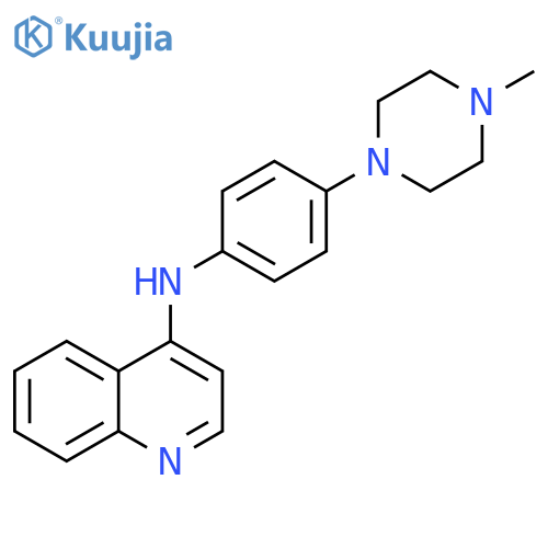 4-Quinolinamine, N-[4-(4-methyl-1-piperazinyl)phenyl]- structure