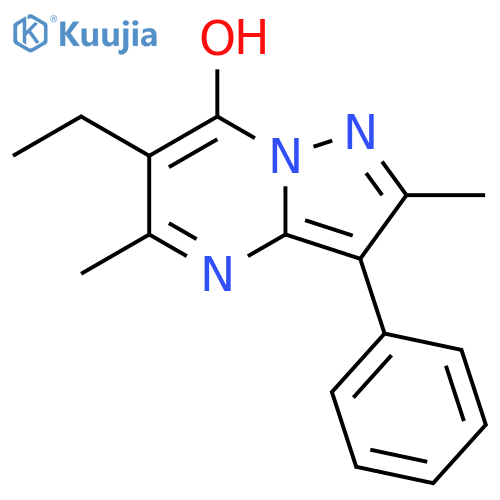 6-ethyl-2,5-dimethyl-3-phenylpyrazolo1,5-apyrimidin-7-ol structure