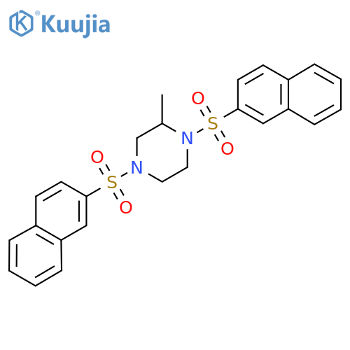 2-methyl-1,4-bis(naphthalene-2-sulfonyl)piperazine structure