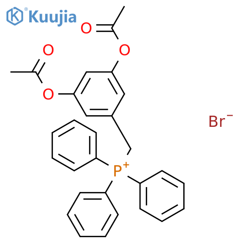 Phosphonium, [[3,5-bis(acetyloxy)phenyl]methyl]triphenyl-, bromide structure