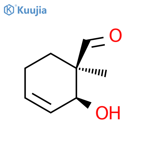 3-Cyclohexene-1-carboxaldehyde, 2-hydroxy-1-methyl-, (1R,2S)- (9CI) structure