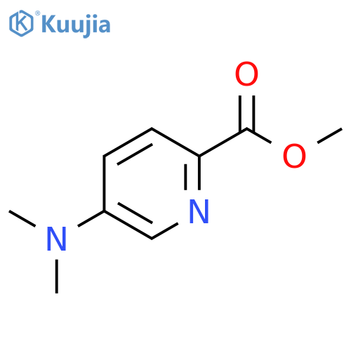 2-Pyridinecarboxylic acid, 5-(dimethylamino)-, methyl ester structure