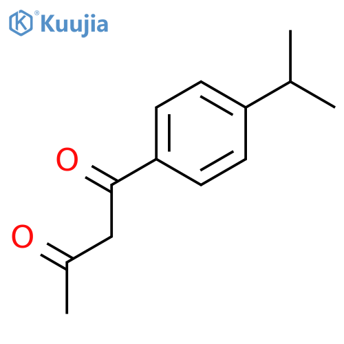 1-4-(propan-2-yl)phenylbutane-1,3-dione structure