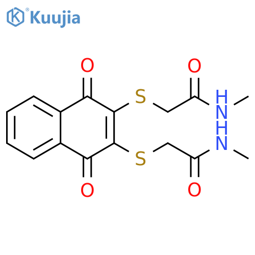 Acetamide,2,2'-[(1,4-dihydro-1,4-dioxo-2,3-naphthalenediyl)bis(thio)]bis[N-methyl- (9CI) structure