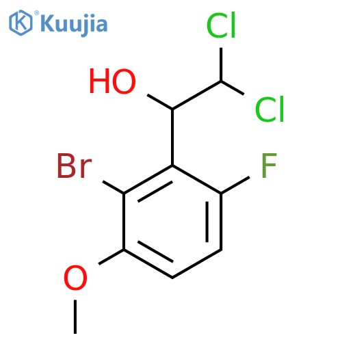 1-(2-Bromo-6-fluoro-3-methoxyphenyl)-2,2-dichloroethanol structure