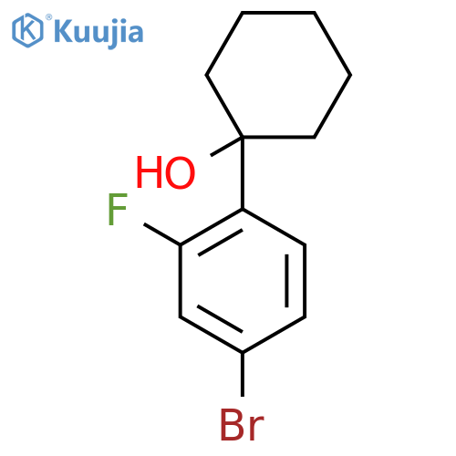 1-(4-Bromo-2-fluorophenyl)cyclohexanol structure