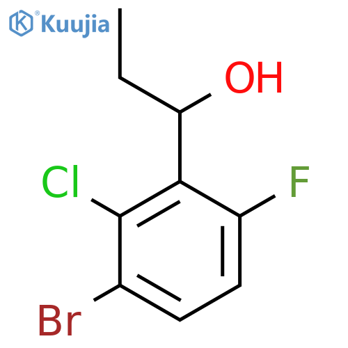 1-(3-Bromo-2-chloro-6-fluorophenyl)propan-1-ol structure