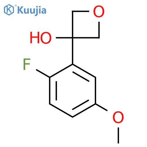 3-(2-Fluoro-5-methoxyphenyl)oxetan-3-ol structure