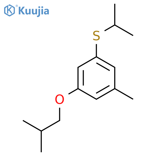 (3-Isobutoxy-5-methylphenyl)(isopropyl)sulfane structure