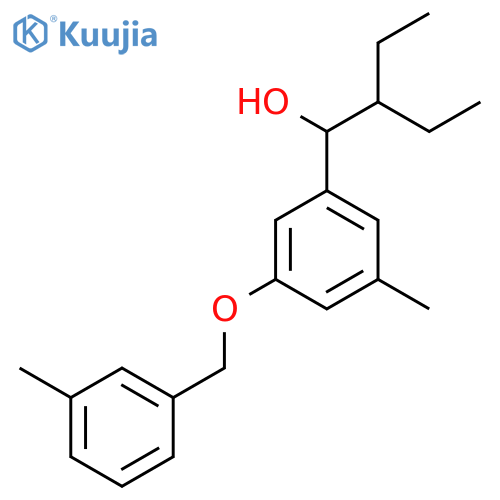 2-Ethyl-1-(3-methyl-5-((3-methylbenZyl)oxy)phenyl)butan-1-ol structure