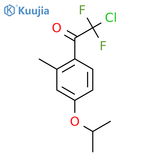 2-Chloro-2,2-difluoro-1-(4-isopropoxy-2-methylphenyl)ethanone structure