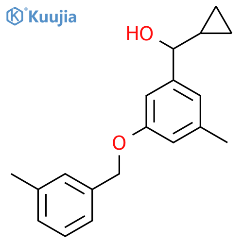 Cyclopropyl(3-methyl-5-((3-methylbenZyl)oxy)phenyl)methanol structure