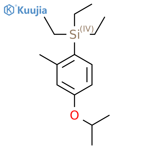 Triethyl(4-isopropoxy-2-methylphenyl)silane structure