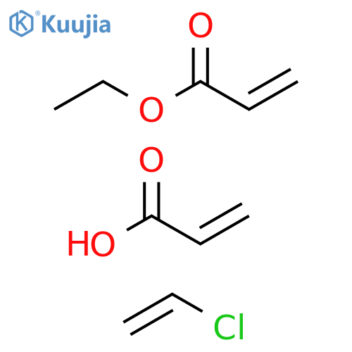 2-Propenoic acid, polymer with chloroethene and ethyl 2-propenoate structure
