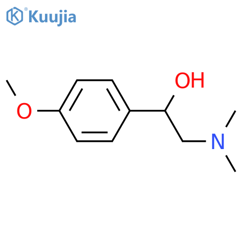 2-(Dimethylamino)-1-(4-methoxyphenyl)ethanol structure