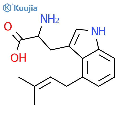 4-Dimethylallyl-L-tryptophan structure