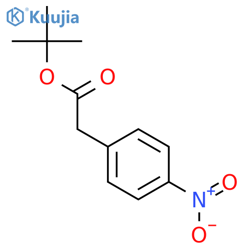 Benzeneacetic acid,4-nitro-, 1,1-dimethylethyl ester structure