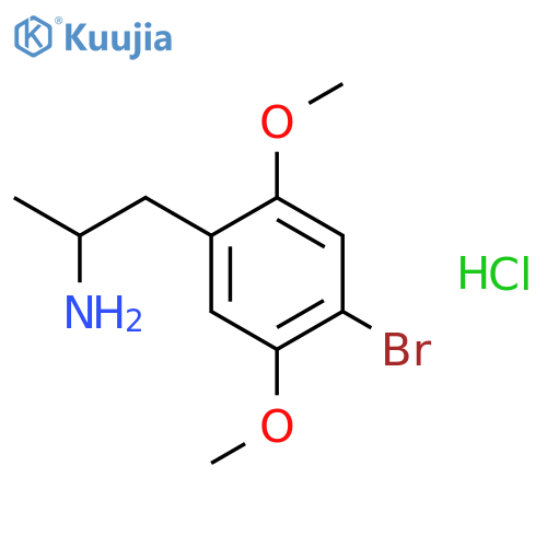 Benzeneethanamine,4-bromo-2,5-dimethoxy-a-methyl-, hydrochloride (1:1) structure