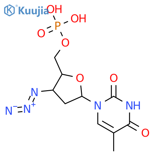 5'-Thymidylic acid,3'-azido-3'-deoxy- structure