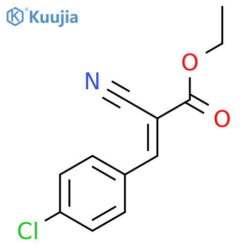 2-Propenoic acid, 3-(4-chlorophenyl)-2-cyano-, ethyl ester, (2Z)- structure