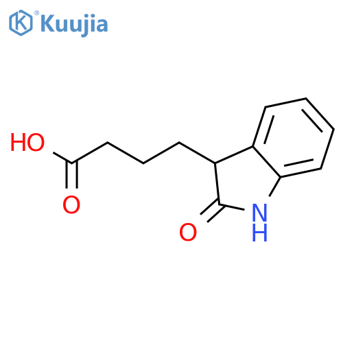 4-(2-oxo-2,3-dihydro-1H-indol-3-yl)butanoic Acid structure