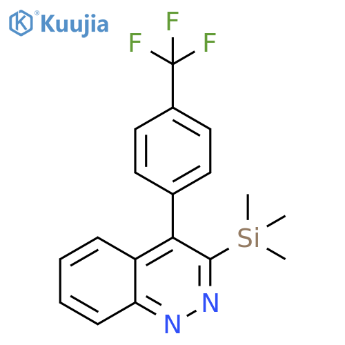 Cinnoline, 4-[4-(trifluoromethyl)phenyl]-3-(trimethylsilyl)- structure