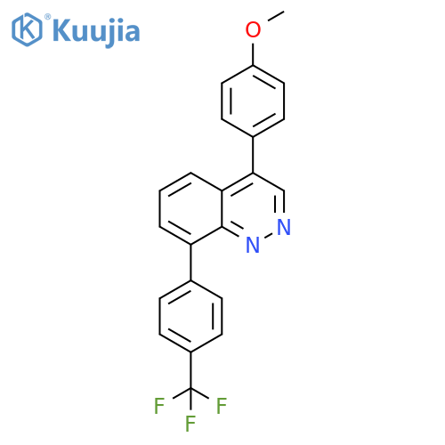 Cinnoline, 4-(4-methoxyphenyl)-8-[4-(trifluoromethyl)phenyl]- structure
