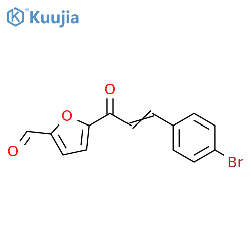 5-3-(4-bromophenyl)prop-2-enoylfuran-2-carbaldehyde structure