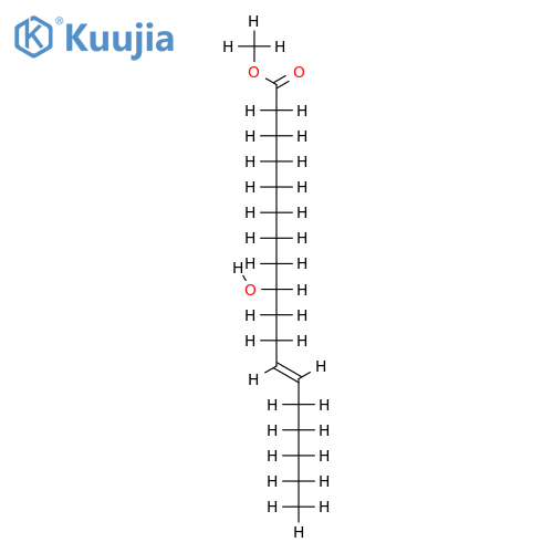 12-Hydroxy-trans-octadec-9-en-saeure-(1)-methylester structure