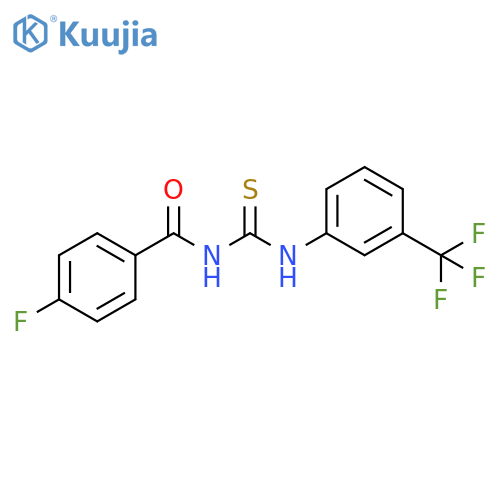1-(4-fluorobenzoyl)-3-3-(trifluoromethyl)phenylthiourea structure