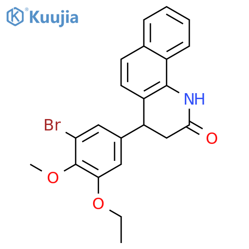 4-(3-bromo-5-ethoxy-4-methoxyphenyl)-3,4-dihydrobenzo[h]quinolin-2(1H)-one structure
