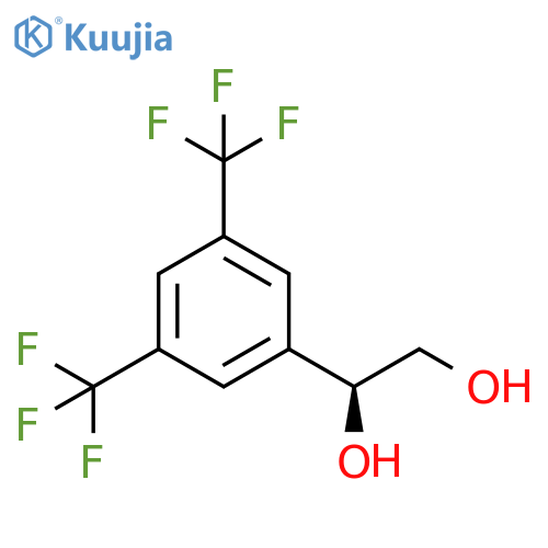 1,2-Ethanediol, 1-[3,5-bis(trifluoromethyl)phenyl]-, (1S)- structure