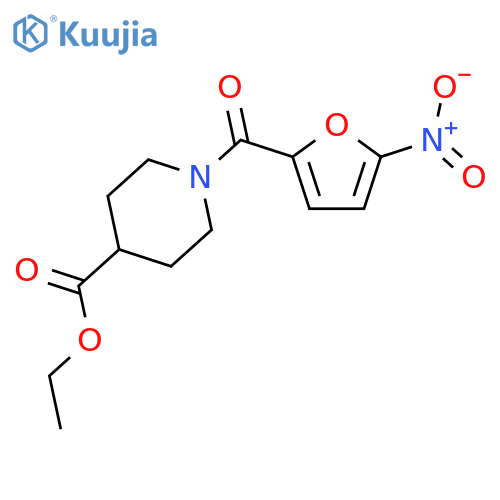 ethyl 1-(5-nitrofuran-2-carbonyl)piperidine-4-carboxylate structure