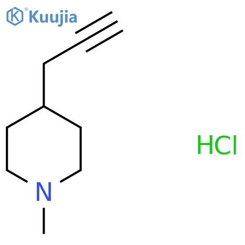 1-Methyl-4-(prop-2-YN-1-YL)piperidine (hydrochloride) structure